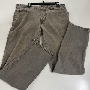 Meyer Diego Jeans Mens 37x31 Gray Medium Wash Regular Fit Straight Denim Stretch
